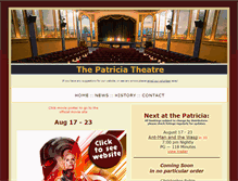 Tablet Screenshot of patriciatheatre.com